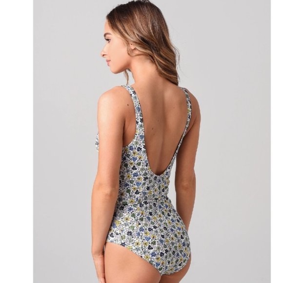 TORY BURCH Print Smocked One-piece Swimsuit - Picture 2 of 10